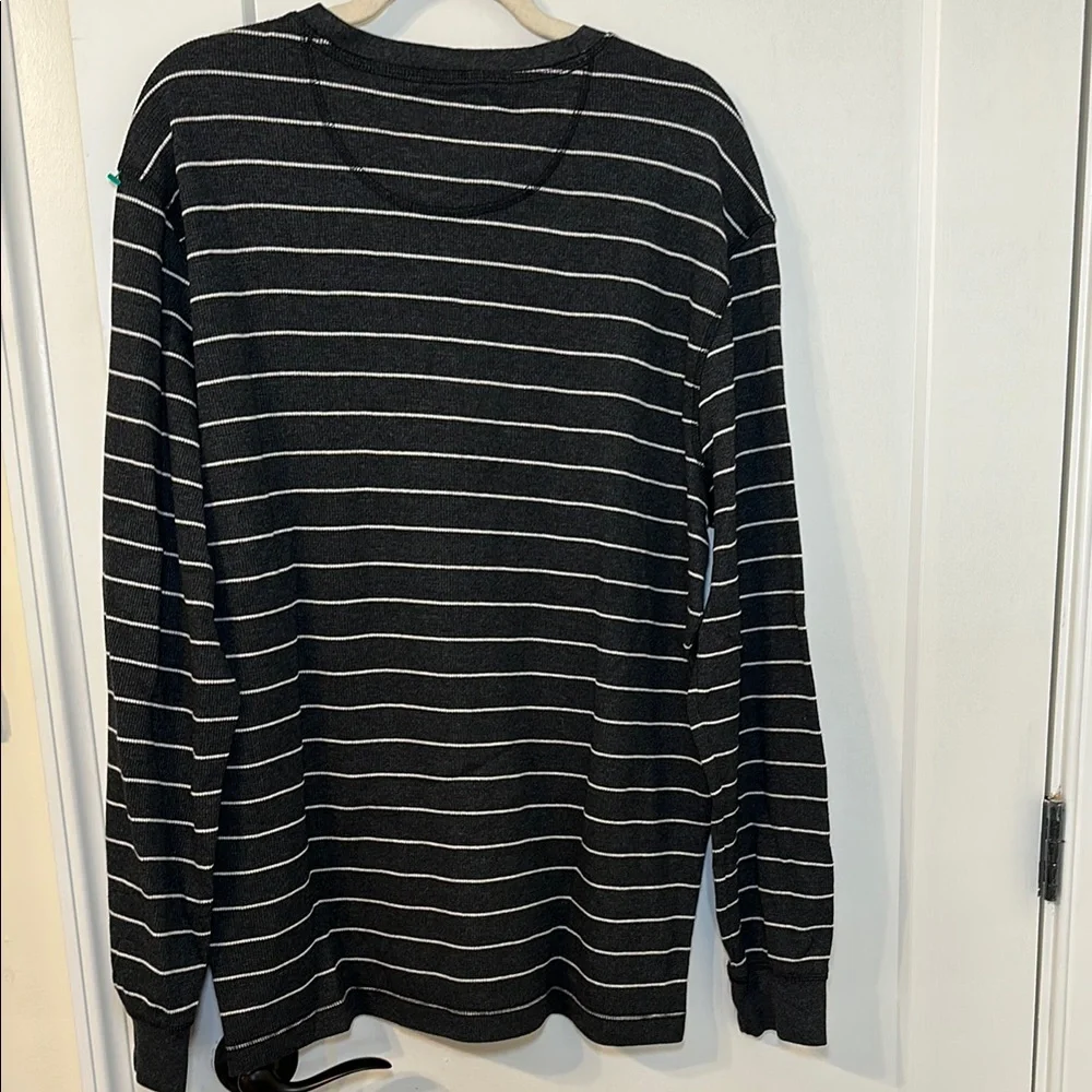 U.S. Polo Assn. Charcoal Long Sleeve Striped Tee - Picture 6 of 6